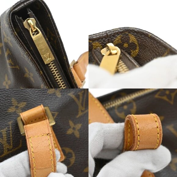 LOUIS VUITTON Cabas Piano Shoulder Bag Monogram Leather Brown - Picture 9 of 15